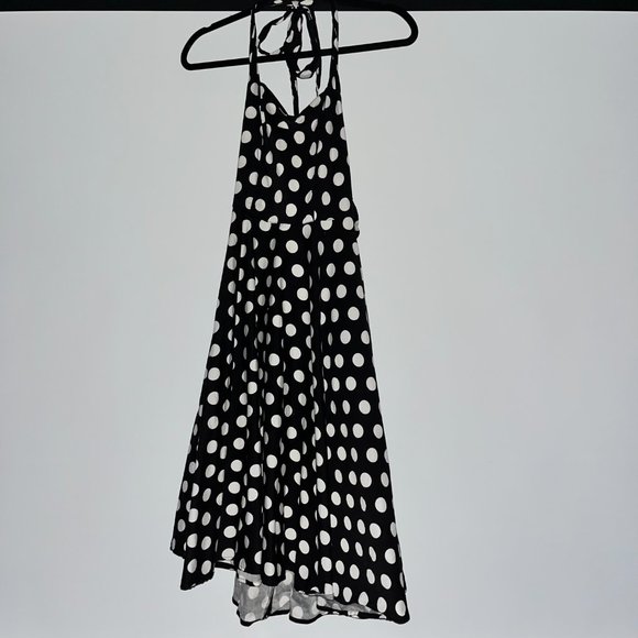 Hell Bunny Vixen Polka Dot Halter Dress - Picture 3 of 10
